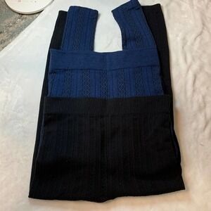 Time &Tru Cable Knit Stretch Leggings and Black No Name pair EUC. Very Stretchy